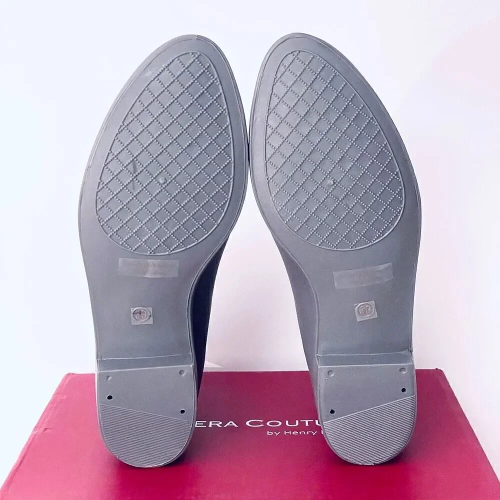 NWT Ferrera Couture 8 by Henry Ferrera Clarity Grey Rain Booties Boots w/elastic